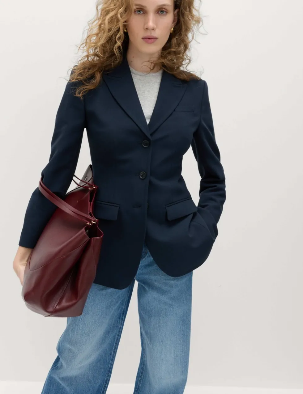 3 Button Cinched Single Breasted Blazer