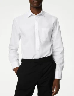 2 Inch Shorter 3 Pack Slim Fit Easy Iron Long Sleeve Shirts