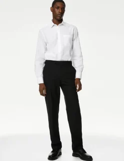 2 Inch Shorter 3 Pack Slim Fit Easy Iron Long Sleeve Shirts