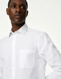 2 Inch Shorter 3 Pack Slim Fit Easy Iron Long Sleeve Shirts