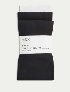 2 Pack 60 Denier School Tights (3-16 Yrs)