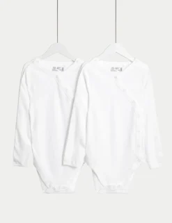 2 Pack Adaptive Pure Cotton Bodysuits (7lbs–16 Yrs)
