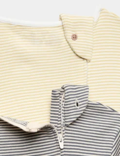2 Pack Adaptive Pure Cotton Back Opening Rompers (3-16 Yrs)