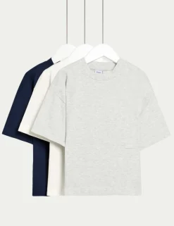 3 Pack Adaptive Pure Cotton T-Shirts (2-16 Yrs)
