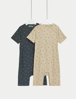 2 Pack Adaptive Pure Cotton Star Rompers (3-16 Yrs)