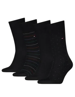 4 Pack Assorted Cotton Rich Socks Gift Tin