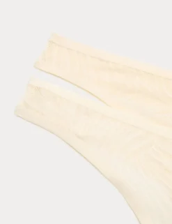 2 Pack Body Lace Thongs