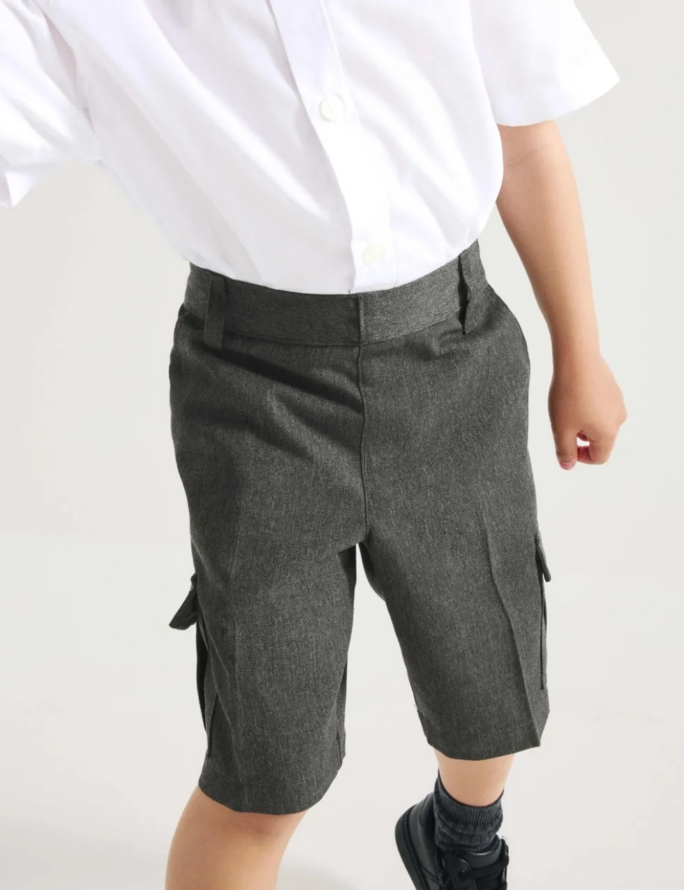 2 Pack Boys' Cargo School Shorts (2-14 Yrs)