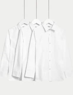 3 Pack Boys' Easy Dressing Easy Iron School Shirts (3-18 Yrs)