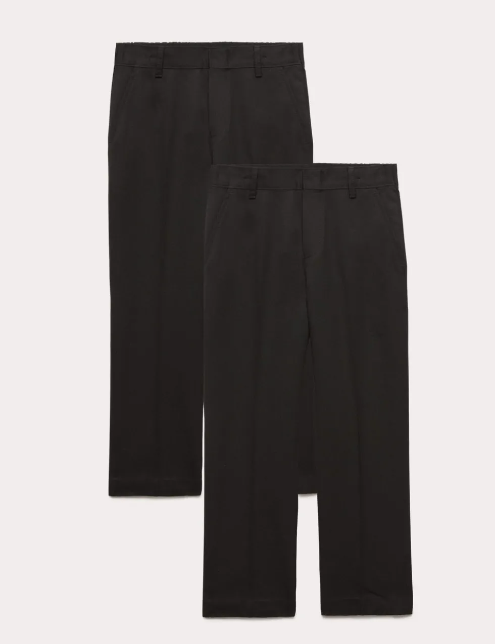 2 Pack Boys' Easy Dressing School Trousers (3-18 Yrs)