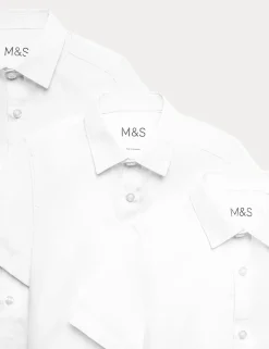 3 Pack Boys' Easy Iron School Shirts (2-16 Yrs)