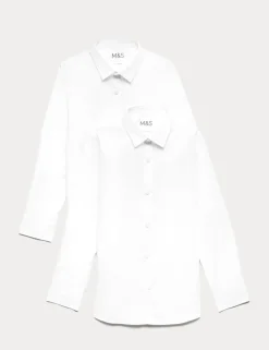 2 Pack Boys' Non-Iron School Shirts (2-18 Yrs)