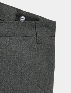 2 Pack Boys' Plus Fit Regular Leg School Trousers