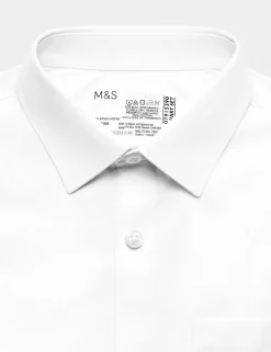 2 Pack Boys' Regular Fit Cotton School Shirts (2-18 Yrs)