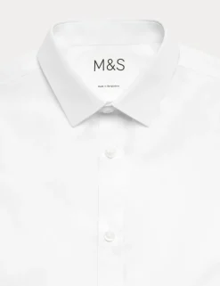 5 Pack Boys' Regular Fit Easy to Iron School Shirts (2-18 Yrs)