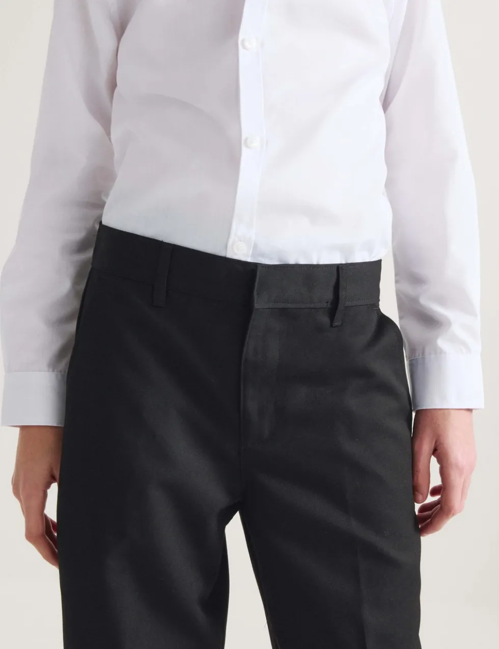 2 Pack Boys' Regular Leg School Trousers (2-18 Yrs)