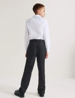 2 Pack Boys' Regular Leg School Trousers (2-18 Yrs)
