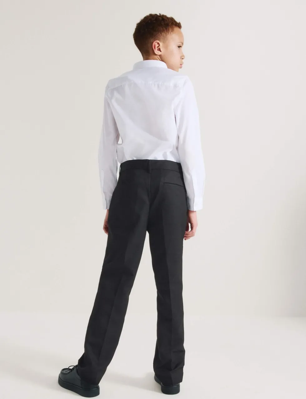 2 Pack Boys' Regular Leg School Trousers (2-18 Yrs)