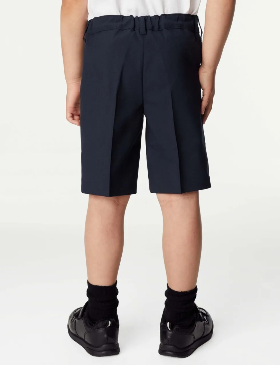 2 Pack Boys' Regular Leg School Shorts (2-14 Yrs)