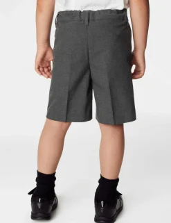 2 Pack Boys' Regular Leg School Shorts (2-14 Yrs)