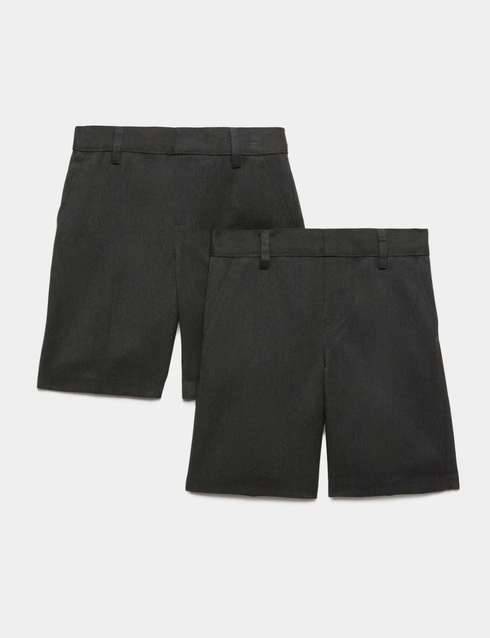 2 Pack Boys' Regular Leg School Shorts (2-15 Yrs)