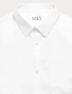 3 Pack Boys' Slim Fit Easy Iron School Shirts (2-16 Yrs)