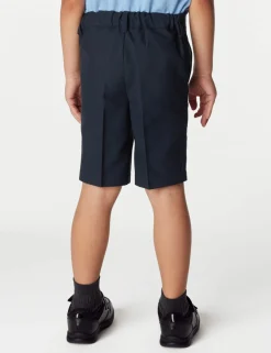 2 Pack Boys' Slim Leg School Shorts (2-14 Yrs)