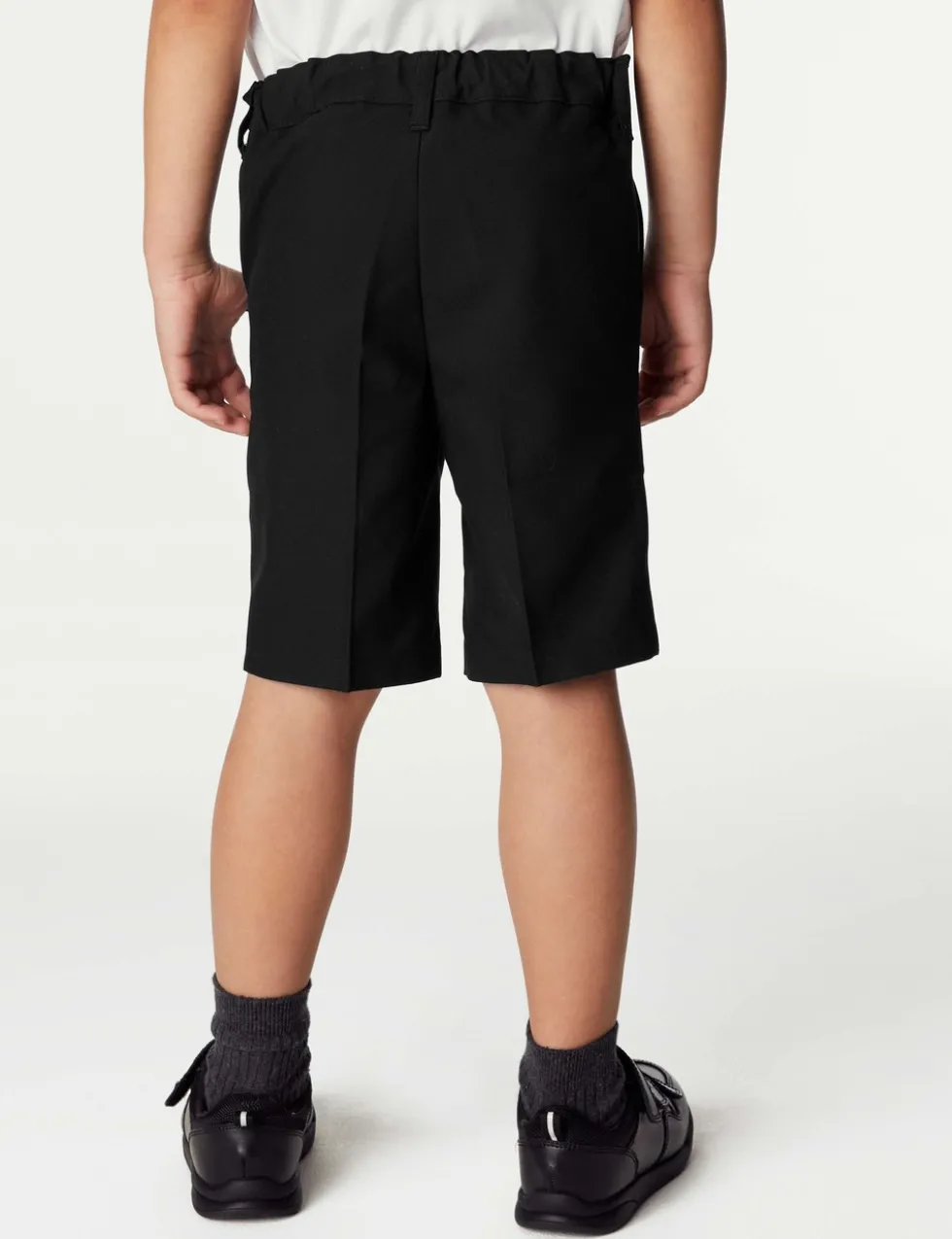 2 Pack Boys' Slim Leg School Shorts (2-14 Yrs)
