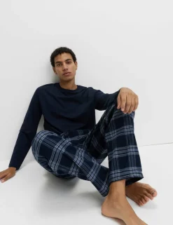 2 Pack Brushed Cotton Pyjama Bottoms