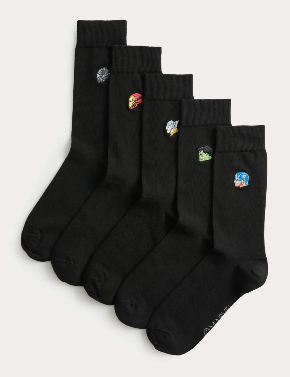 5 Pack Cool & Fresh Avengers Cotton Rich Socks
