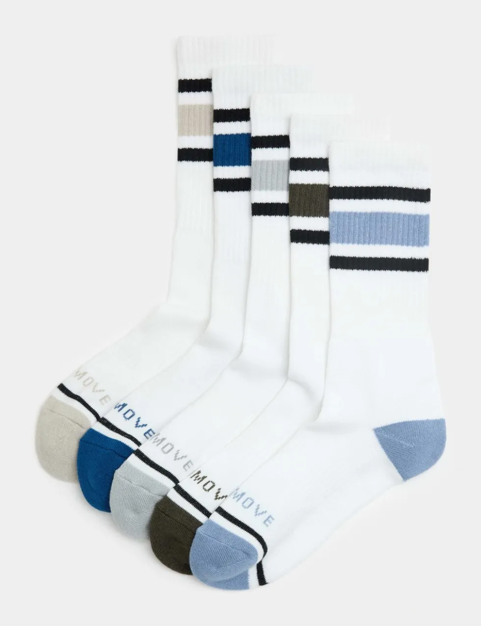 5 Pack Cool & Fresh™ Cotton Rich Cushioned Sports Socks