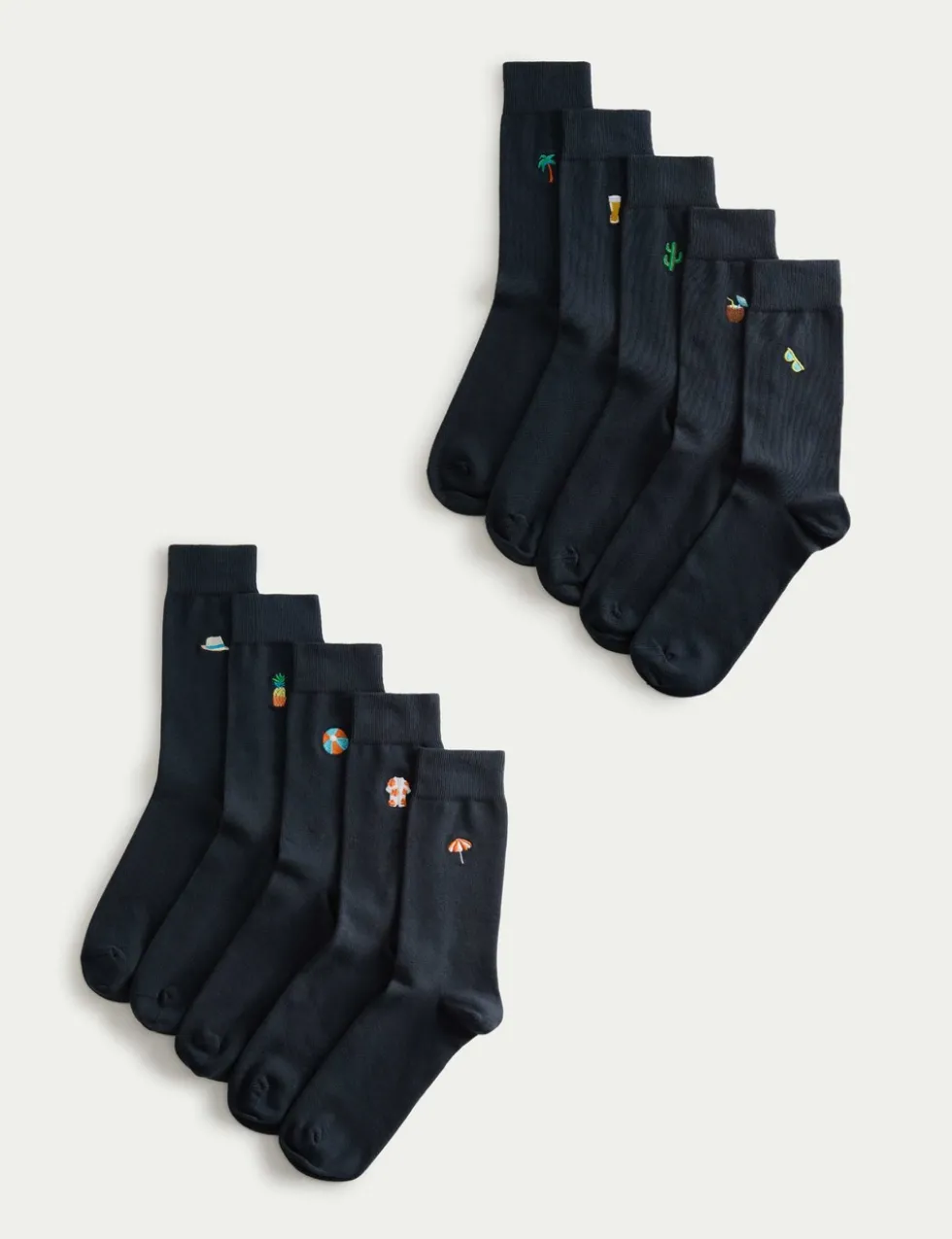 10 Pack Cool & Fresh™ Cotton Rich Holiday Socks