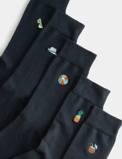 10 Pack Cool & Fresh™ Cotton Rich Holiday Socks