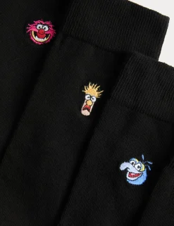 5 Pack Cool & Fresh™ Muppets Cotton Rich Socks