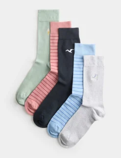 5 Pack Cool & Fresh™ Seaside Cotton Rich Socks