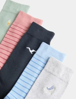 5 Pack Cool & Fresh™ Seaside Cotton Rich Socks