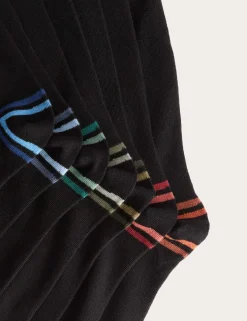 7 Pack Cool & Fresh™ Striped Cotton Rich Socks