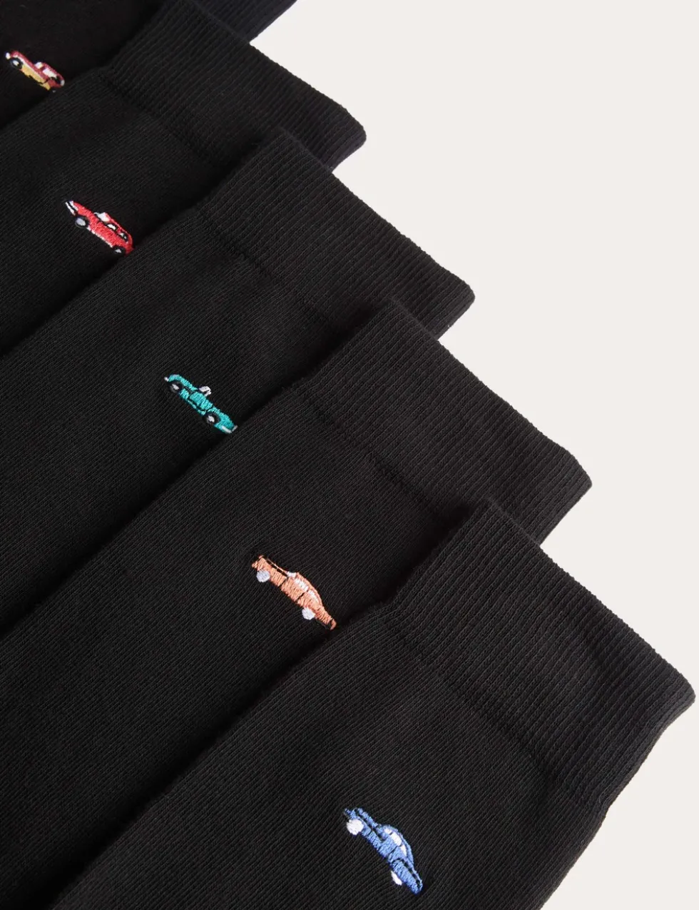 5 Pack Cool & Fresh™ Vintage Car Cotton Rich Socks
