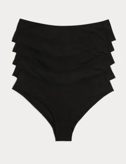 5 Pack Cotton Modal Hipster Knickers