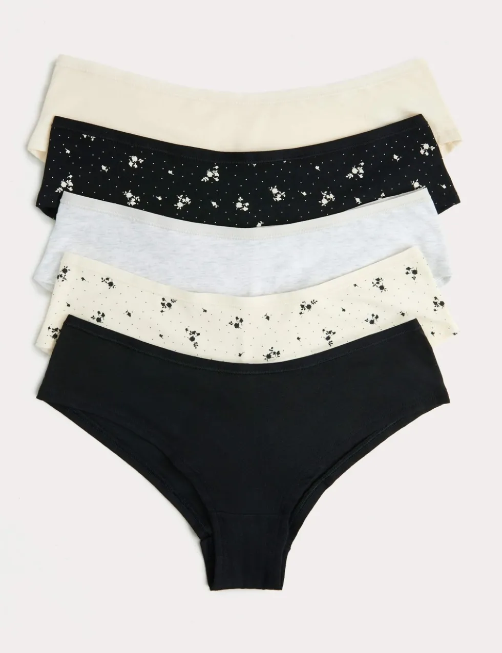 5 Pack Cotton Modal Hipster Knickers