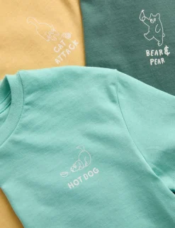 3 Pack Cotton Rich Animal Pyjama Sets (1-8 Yrs)