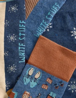 4 Pack Cotton Rich Assorted Socks