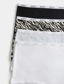 4 Pack Cotton Rich Body Logo Knicker Shorts