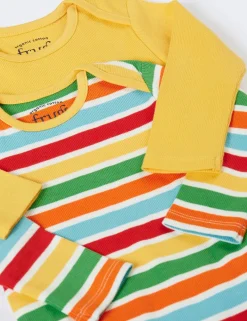 2 Pack Cotton Rich Bodysuits (7lbs-24 Mths)