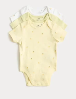 3 Pack Cotton Rich Bodysuits (6½lbs-3 Yrs)