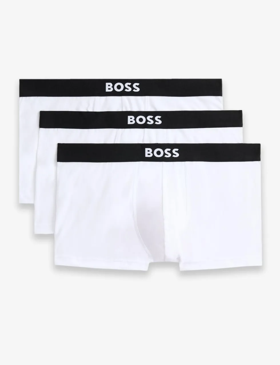 3 Pack Cotton Rich Boss One Logo Trunks