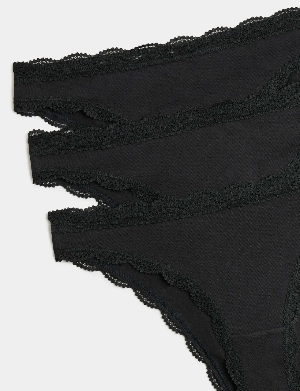 3 Pack Cotton Rich Brazilian Knickers