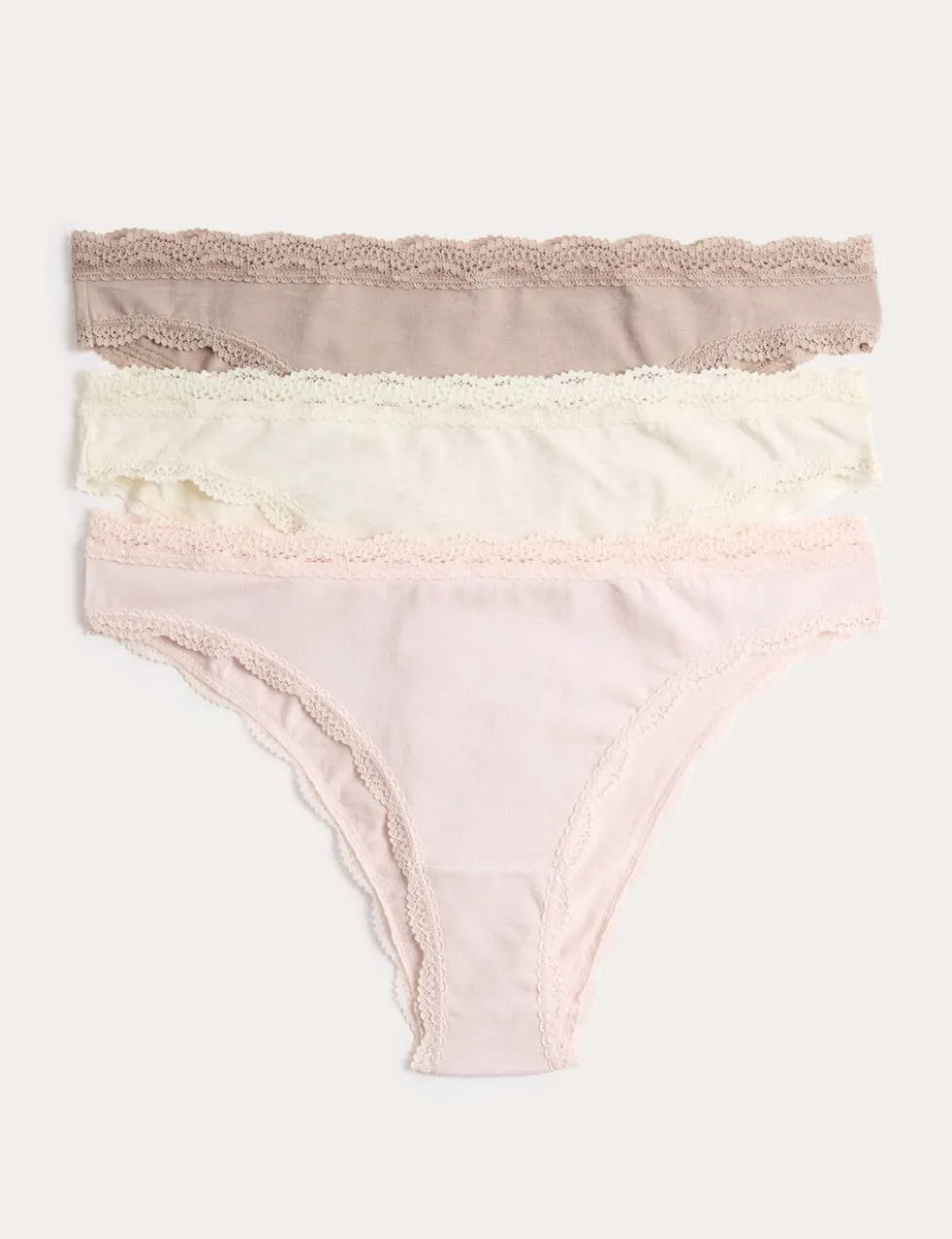 3 Pack Cotton Rich Brazilian Knickers
