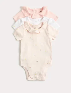 3 Pack Cotton Rich Cupcake Bodysuits (6½lbs-3 Yrs)