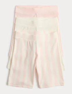 3 Pack Cotton Rich Cycling Shorts (2-8 Yrs)